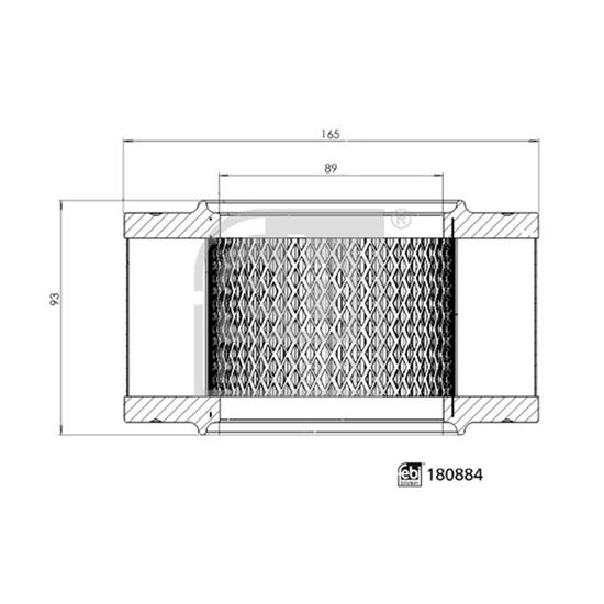 Febi Air Filter 180884