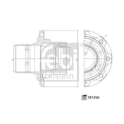 Febi Wheel Hub 181356