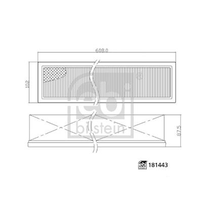 Febi Pollen Cabin Interior Air Filter 181443