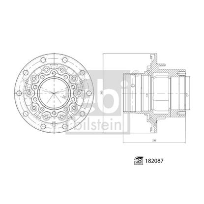 Febi Wheel Hub 182087