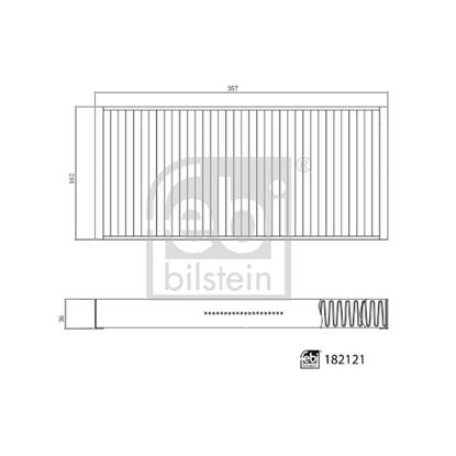 Febi Pollen Cabin Interior Air Filter 182121