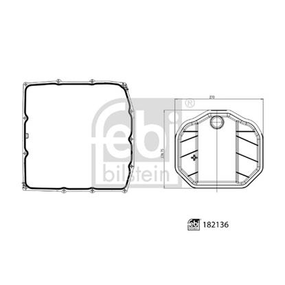 Febi Automatic Gearbox Transmission Hydraulic Filter Set 182136