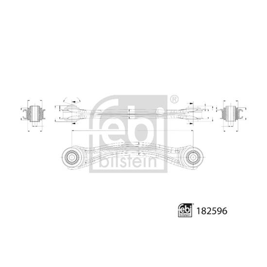 Febi ControlTrailing Arm wheel suspension 182596