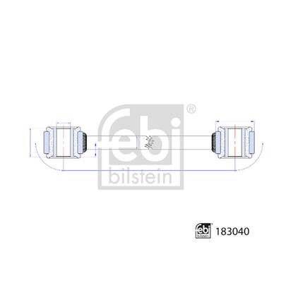 Febi LinkCoupling Rod stabiliser bar 183040