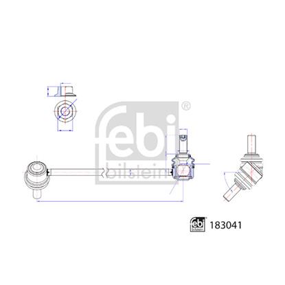 Febi LinkCoupling Rod stabiliser bar 183041