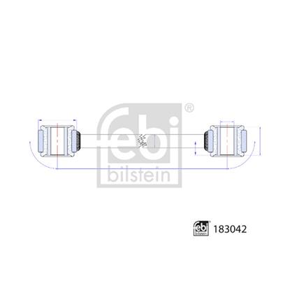 Febi LinkCoupling Rod stabiliser bar 183042