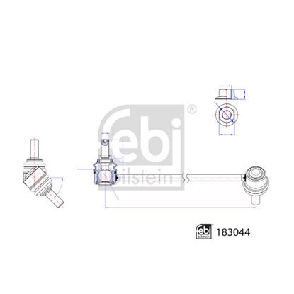 Febi LinkCoupling Rod stabiliser bar 183044