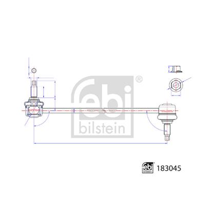 Febi LinkCoupling Rod stabiliser bar 183045