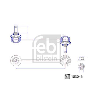 Febi LinkCoupling Rod stabiliser bar 183046