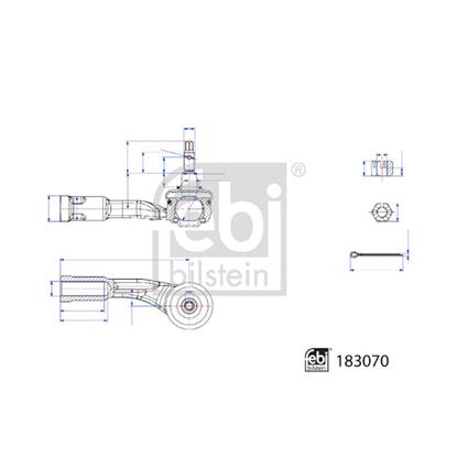 Febi Tie Track Rod End 183070