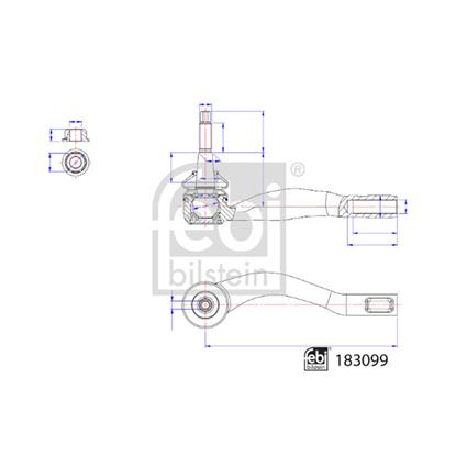 Febi Tie Track Rod End 183099