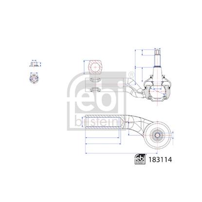 Febi Tie Track Rod End 183114