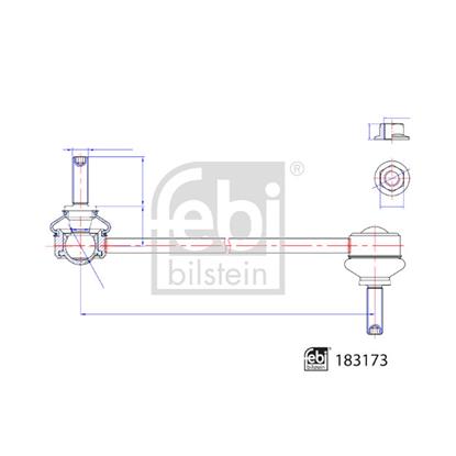 Febi LinkCoupling Rod stabiliser bar 183173