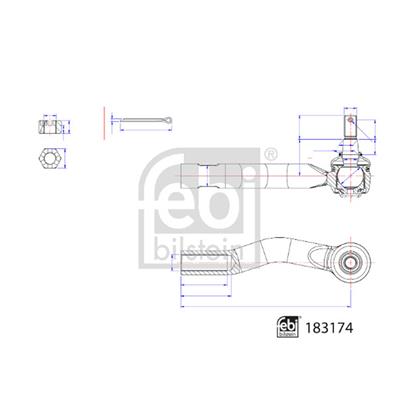 Febi Tie Track Rod End 183174