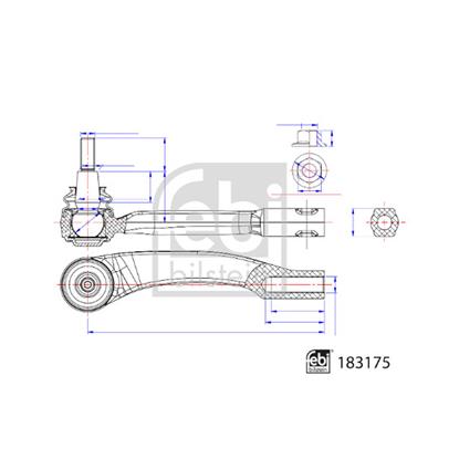 Febi Tie Track Rod End 183175