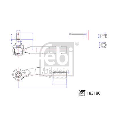 Febi Tie Track Rod End 183180