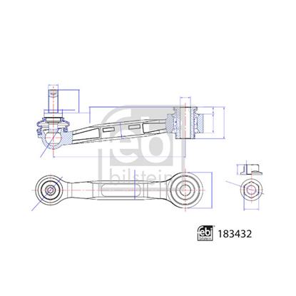 Febi LinkCoupling Rod stabiliser bar 183432