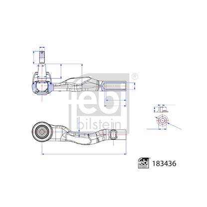 Febi Tie Track Rod End 183436