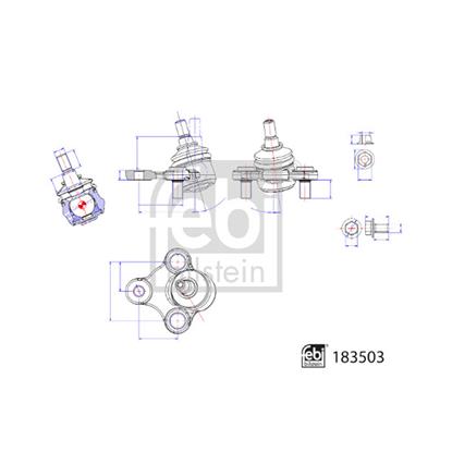 Febi Suspension Ball Joint 183503