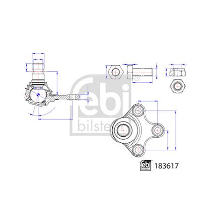 Febi Suspension Ball Joint 183617