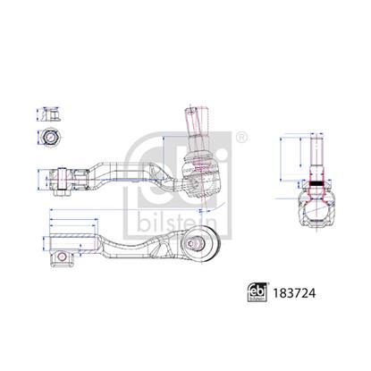 Febi Tie Track Rod End 183724