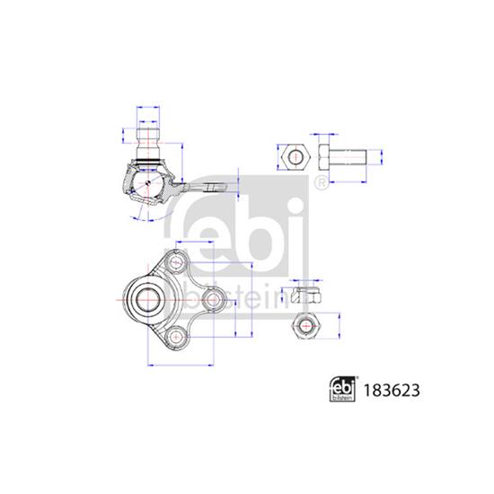 Febi Suspension Ball Joint 183623