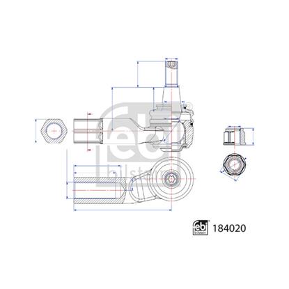 Febi Tie Track Rod End 184020