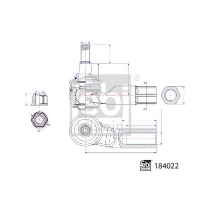 Febi Tie Track Rod End 184022