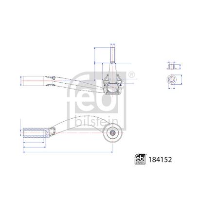 Febi Tie Track Rod End 184152