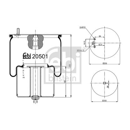 Febi Air Suspension Boot Gaiter Bellow 20501