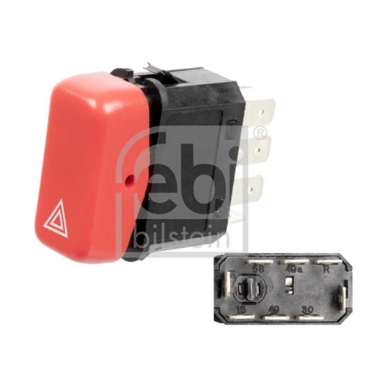 Febi Hazard Warning Light Switch 24470