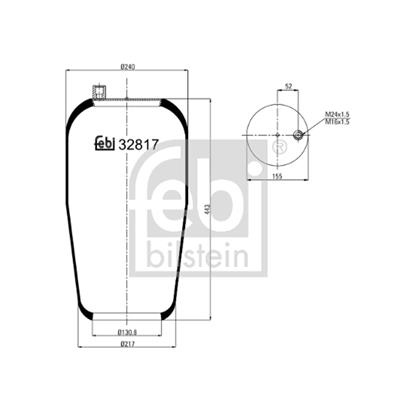 Febi Air Suspension Boot Gaiter Bellow 32817