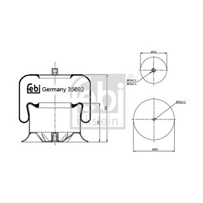 Febi Air Suspension Boot Gaiter Bellow 35692