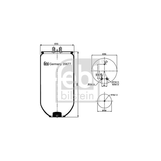 Febi Air Suspension Boot Gaiter Bellow 35677