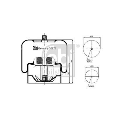 Febi Air Suspension Boot Gaiter Bellow 35878