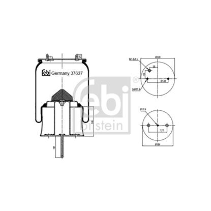 Febi Air Suspension Boot Gaiter Bellow 37637