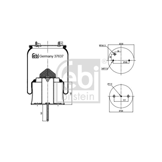 Febi Air Suspension Boot Gaiter Bellow 37637