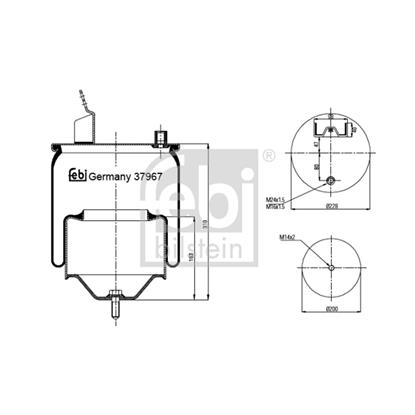 Febi Air Suspension Boot Gaiter Bellow 37967