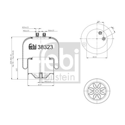 Febi Air Suspension Boot Gaiter Bellow 38323