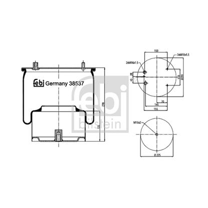 Febi Air Suspension Boot Gaiter Bellow 38537