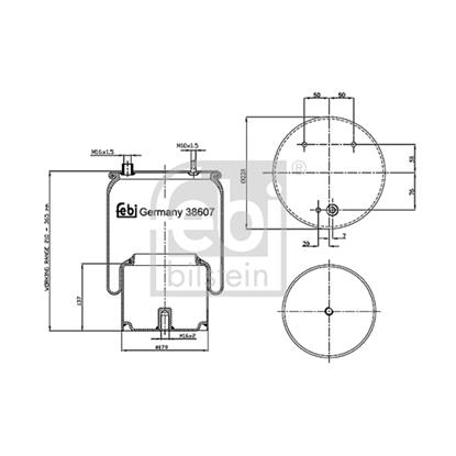 Febi Air Suspension Boot Gaiter Bellow 38607