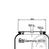 Febi Bellow air suspension 38734