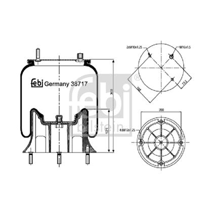 Febi Air Suspension Boot Gaiter Bellow 38717