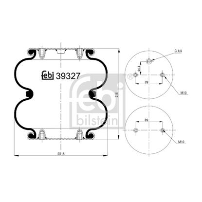 Febi Air Suspension Boot Gaiter Bellow 39327