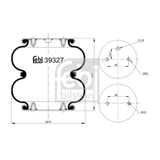 Febi Air Suspension Boot Gaiter Bellow 39327