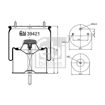 Febi Air Suspension Boot Gaiter Bellow 39421