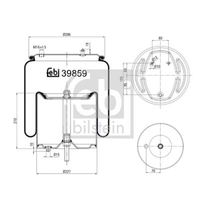 Febi Air Suspension Boot Gaiter Bellow 39859