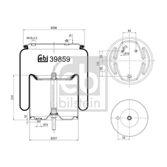 Febi Bellow air suspension 39859