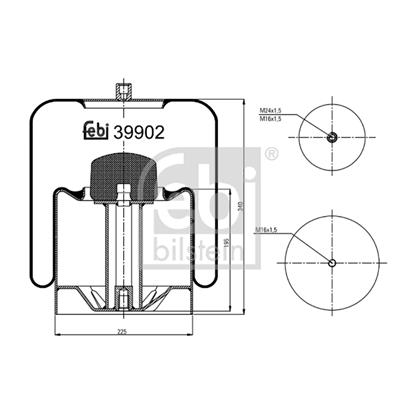 Febi Air Suspension Boot Gaiter Bellow 39902