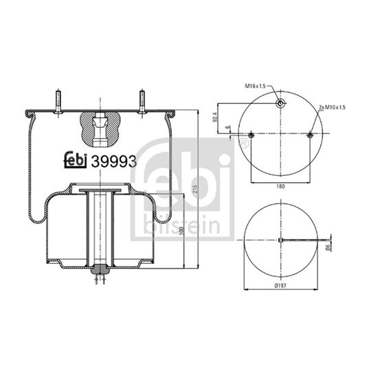 Febi Air Suspension Boot Gaiter Bellow 39993